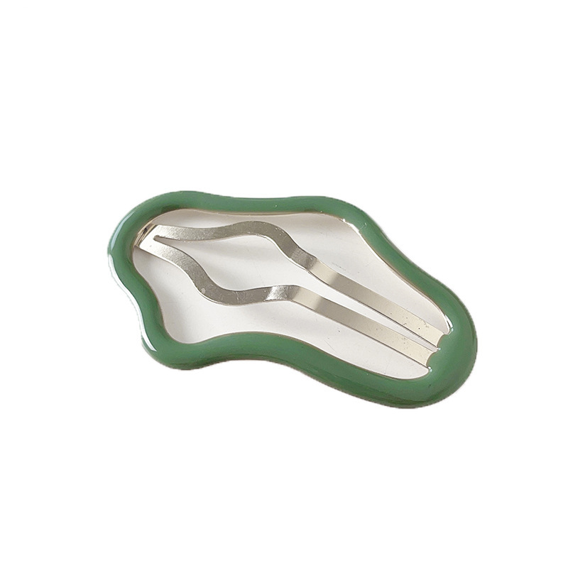Hollowed-out oil-drip cloud hair clips, hair accessories, bangs clips, headwear, ins high-end style hair clips, y2k dopamine accessories Item Picture