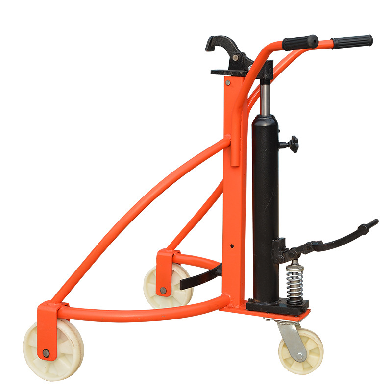 Manual oil drum handling vehicle, foot-operated hydraulic oil drum handling vehicle can be customized as manual oil drum handling forklift Item Picture