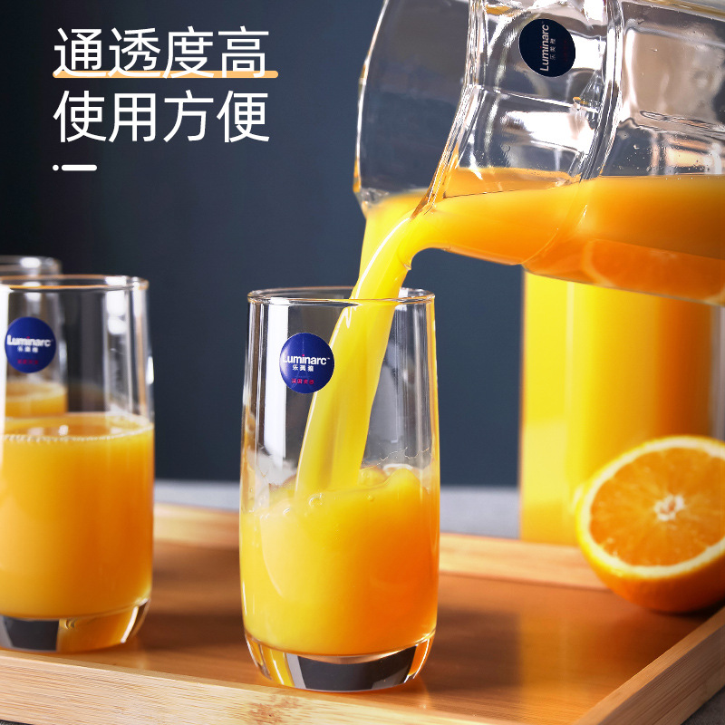 Lemeiya household transparent glass cups, glass water cups, beer mugs, juice drink cups, vineyard straight cups, Western-style wine glasses Specification drawing