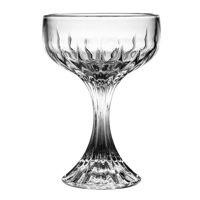 Crystal-engraved tall glass, champagne glass, cocktail glass, ice cream creative glass, cocktail glass Item Picture