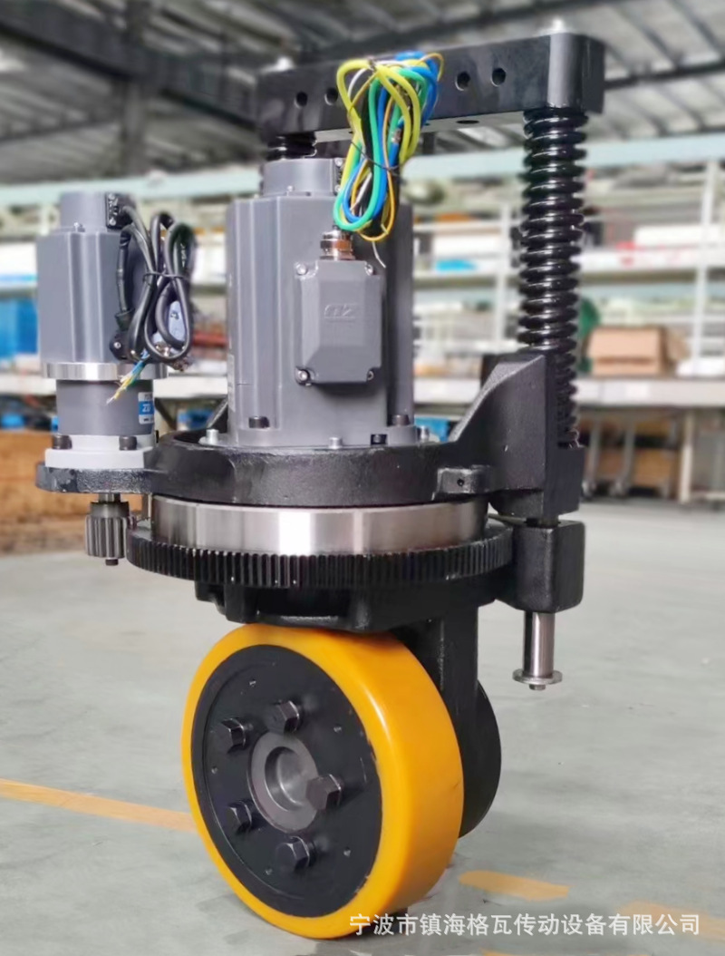 Gewa 48V permanent magnet synchronous motor vertical steering wheel with a diameter of 250 and shock-absorbing servo steering vertical drive steering wheel details Picture