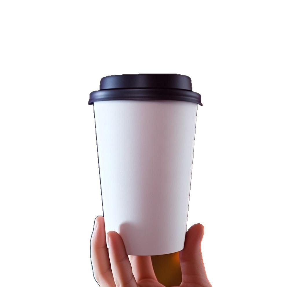 Disposable paper cups, coffee paper cups, custom logo, hollow hot drink cups, heat-insulating milk tea packaging cups, anti-scald paper cups Item Picture