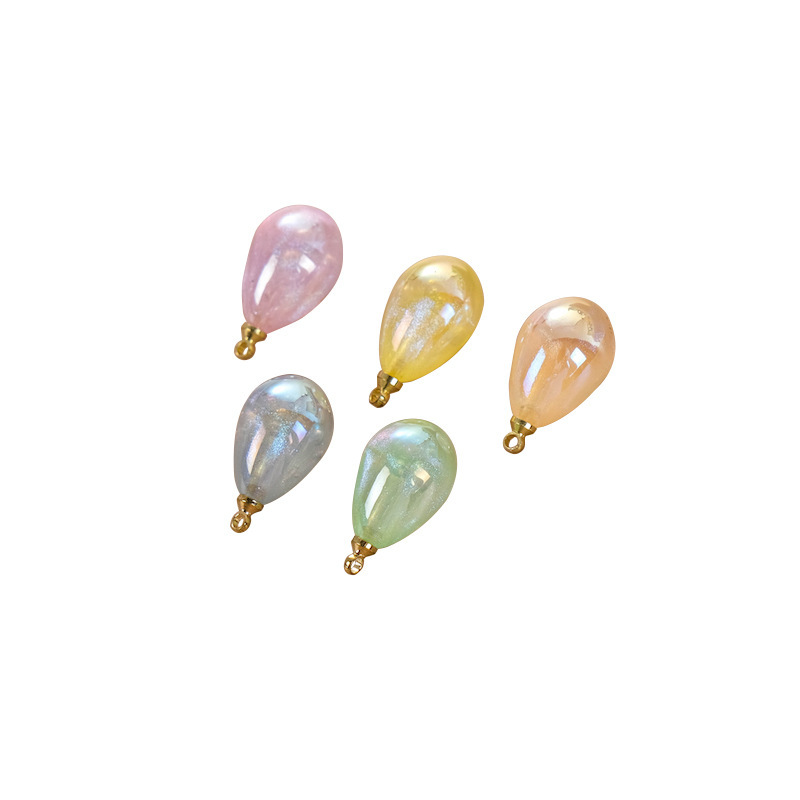 Mermaid Girl Water Drop Pearl Necklace Pendant accessories, abs loose bead necklace bracelet earrings, DIY jewelry accessories wholesale Item Picture