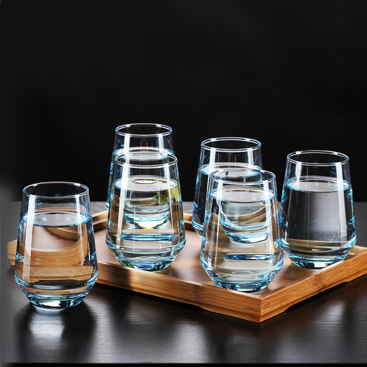 Wholesale of green apple glass water cups, juice cups, beverage cups, water cups, tea cups, beer mugs and glass cups with logo printing Application Scenario