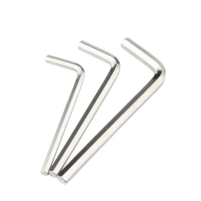 Manufacturer's metric 7-shaped L-shaped hex key tool, simple bicycle 1.5-10 wrench, galvanized Allen wrench Specification drawing