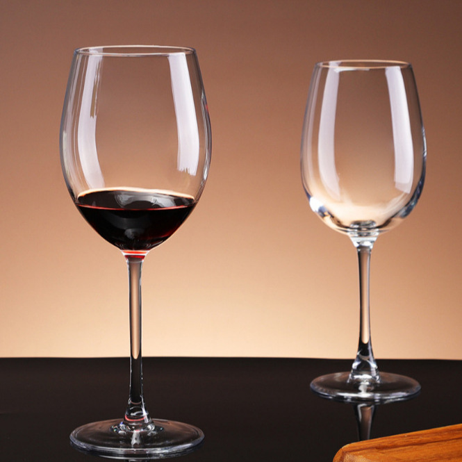 High-footed crystal red wine glasses, KTV, hotel and club red wine glasses, wine glasses, champagne glasses, high-footed glasses details Picture