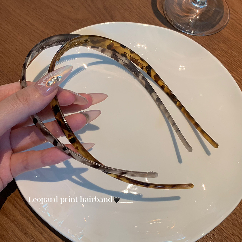 Don't tie your head in summer! U-shaped glasses, hair bands, female acetate hair travel, face wash hair clips, hair bands, hair accessories, headwear, high-end feel Item Picture