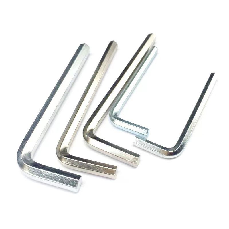 Factory wholesale hexagon key flat head six-sided inner six hardware manual L-shaped wrench in stock supply, Allen wrench details Picture