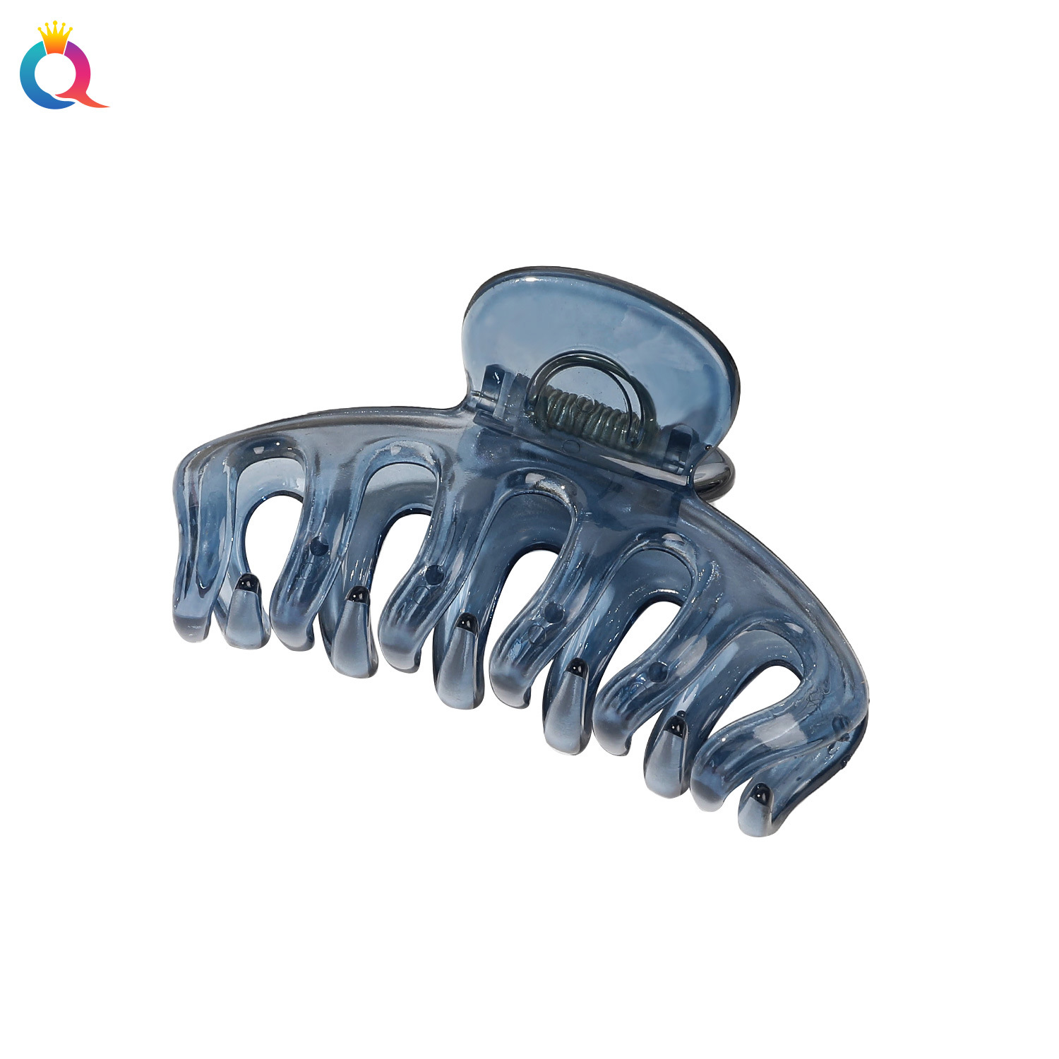 Qiyue PC Jelly Large Pumpkin Hair clip, high-end style, simple back head shark clip hair accessory wholesale Item Picture