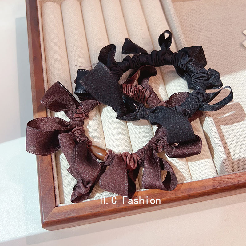The same style of small intestine hair band women's hair tie, hair band and bun hair tie from Dongdaemun, South Korea, 2025 new simple hair tie Specification drawing