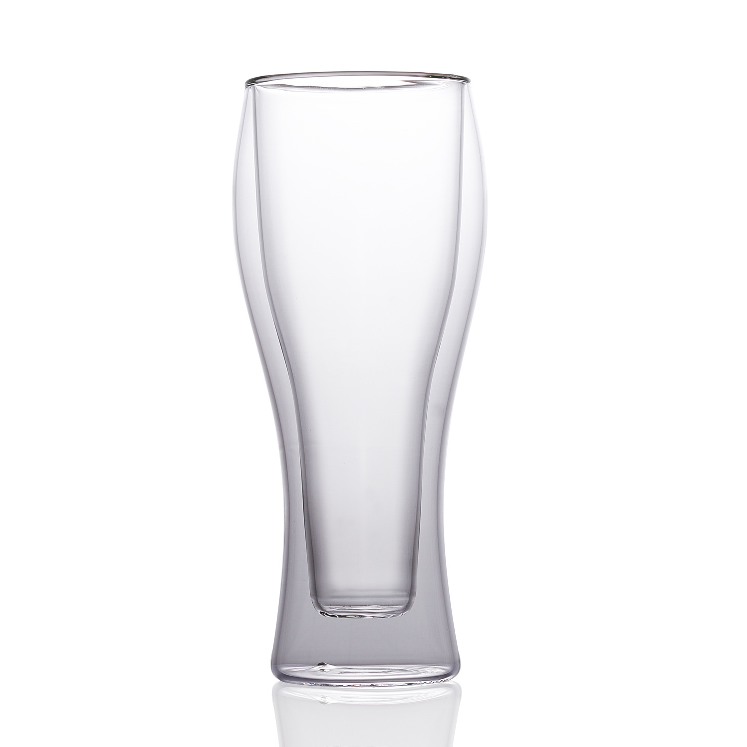 European-style crystal glass water cups, beer mugs, transparent double-layer cups, household water cups, juice and beverage cups, handcrafted products Item Picture