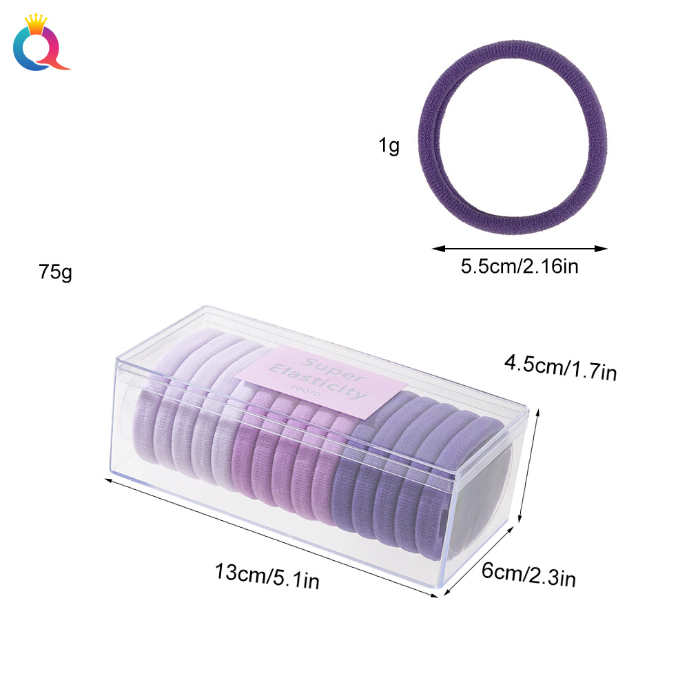 Qiyue Cross-border Box hair bands, high appearance level towel bands, high elasticity rubber bands, women's hair ties, hair accessories wholesale Application Scenario