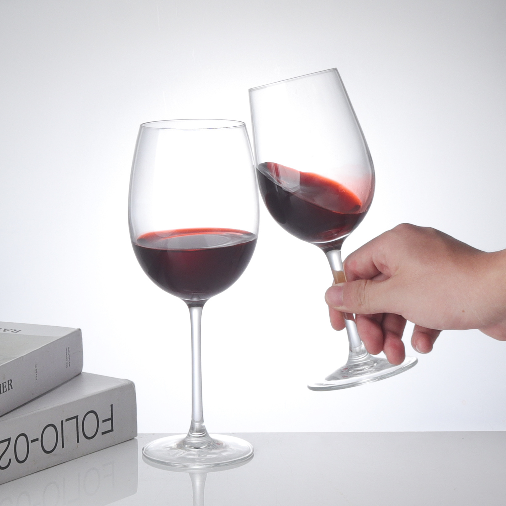 Household light luxury high-end red wine glass sets, commercial highball glasses, crystal glass cups wholesale, creative wine glasses Application Scenario