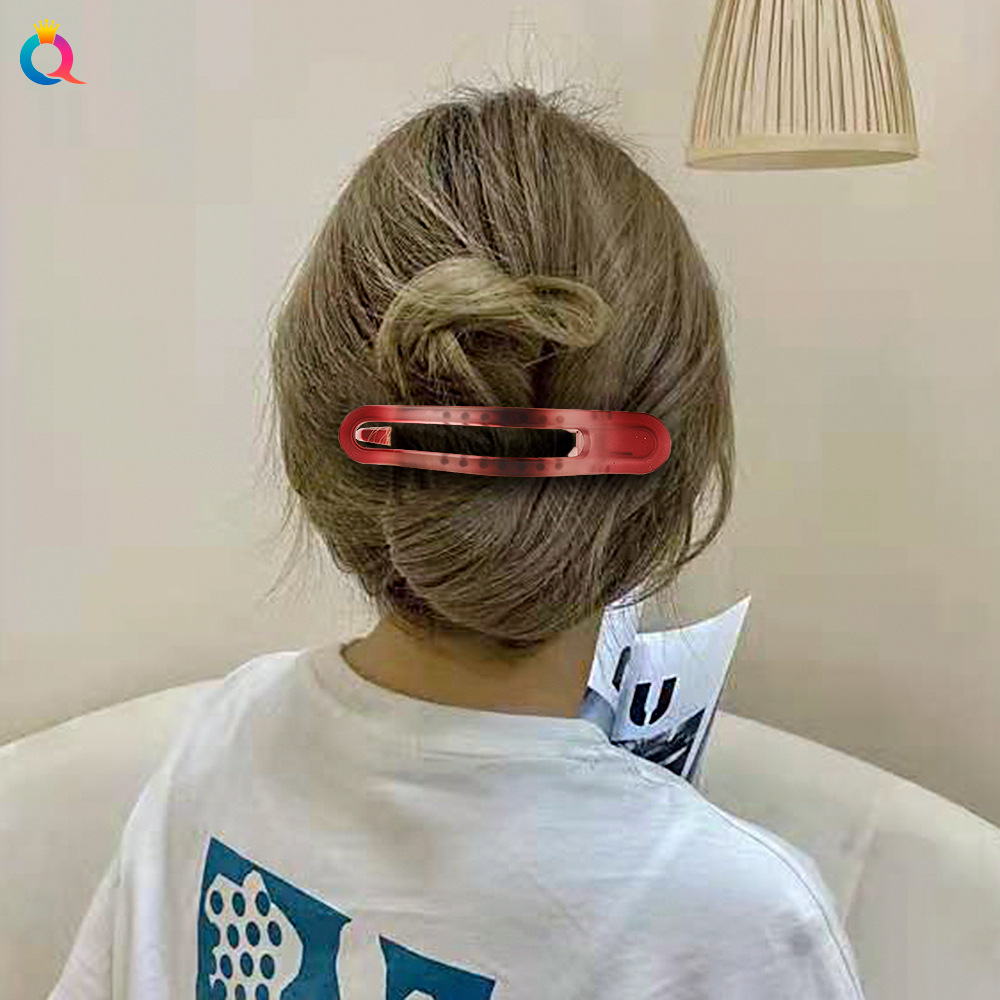 Qiyue Korean-style hairpin with a simple design, matte duckbill hairpin, back head plate hairpin, shark hairpin hair accessory for women details Picture