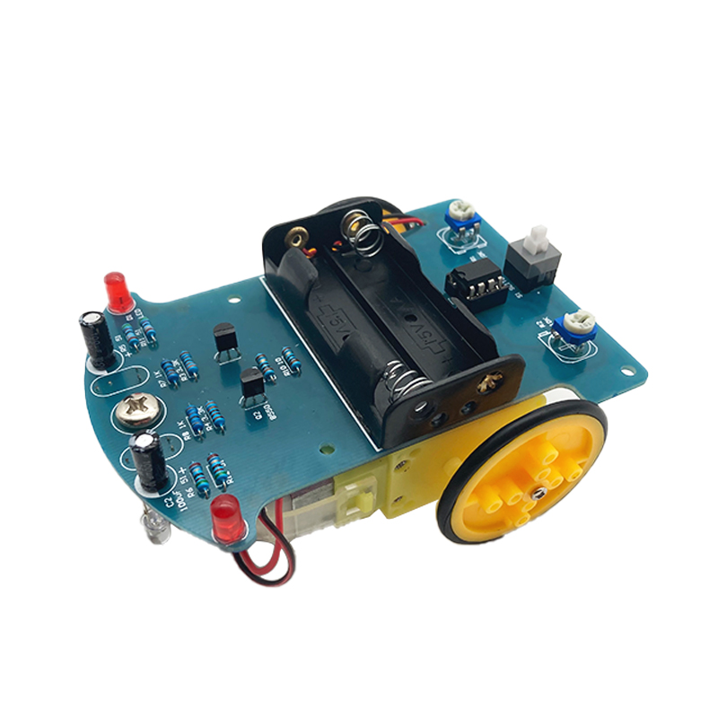 diy d2-1 intelligent Tracking trolley Kit: Electronic manufacturing technology for individual parts of the line inspection trolley Item Picture