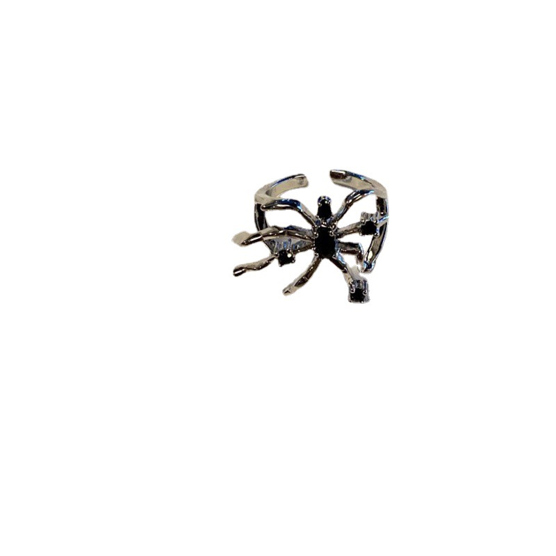 Dark Zircon butterfly open ring, an ins niche design with a sense of sophistication and individuality. The opening can be adjusted, making it a ring for women Item Picture