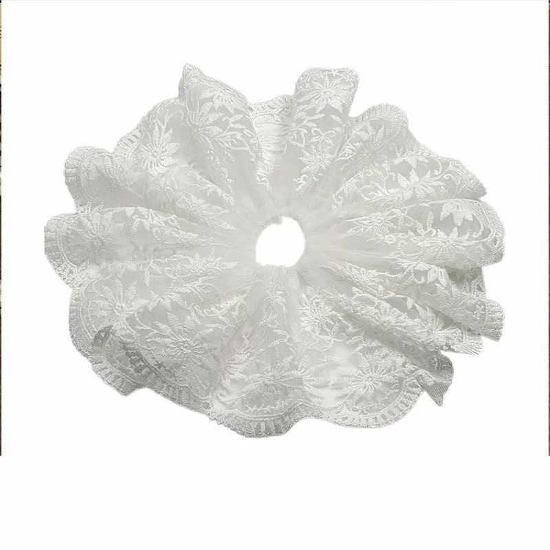 French high-end lace mesh skirt hem, hair band, headwear, hair tie, large intestine circle, back of the head, hair band, hair tie Item Picture