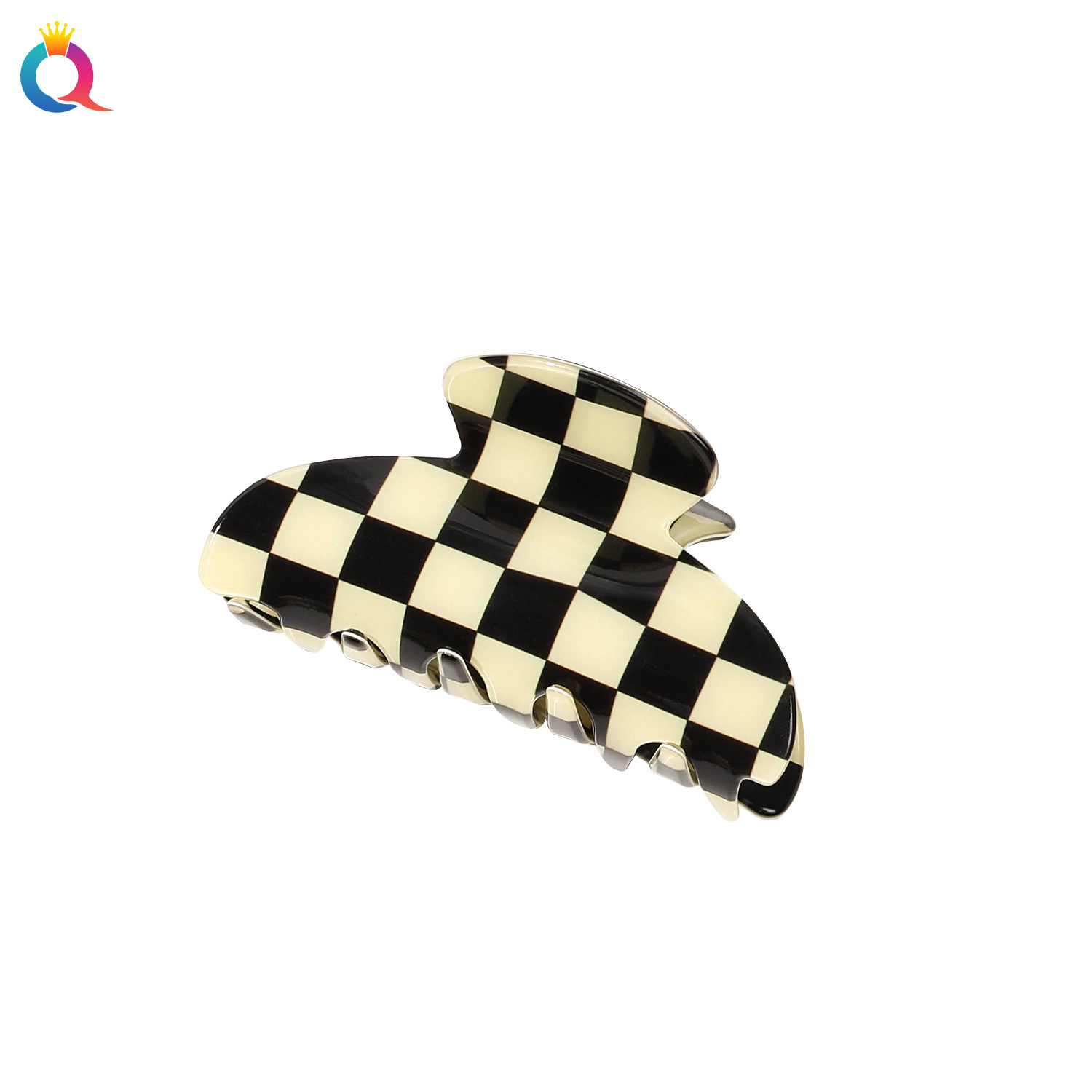 Wholesale of Qiyue PVC Mig hair clips, square hair curls, acrylic grab clips, back of the head, ponytail shark hair clips and other hair accessories Item Picture