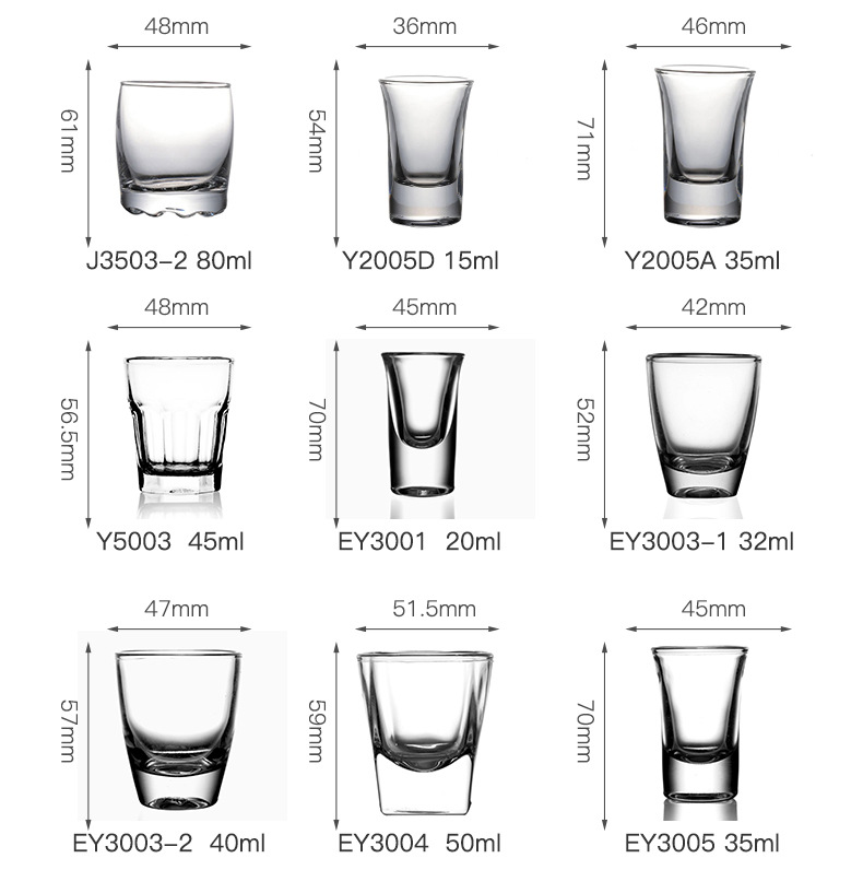 Wholesale of small glass wine glasses for green apples, white spirit cups, wine kettles, wine cups, small one-sipped cups, wine dividers and spirits drinking sets full figure