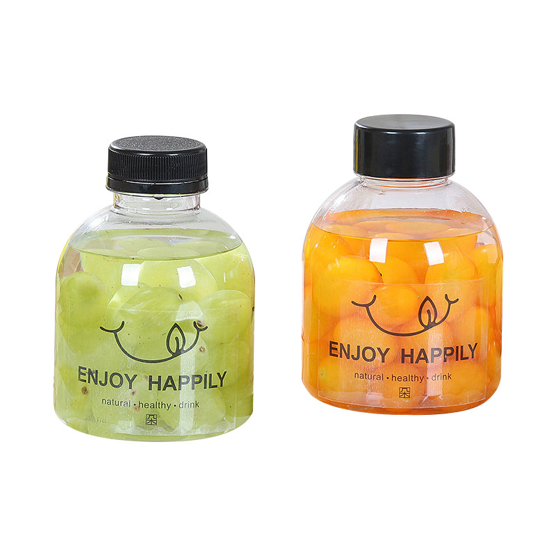 400ML large-mouth plastic beverage bottle, PET bottle, popular disposable beverage bottle, enzyme juice bottle Item Picture