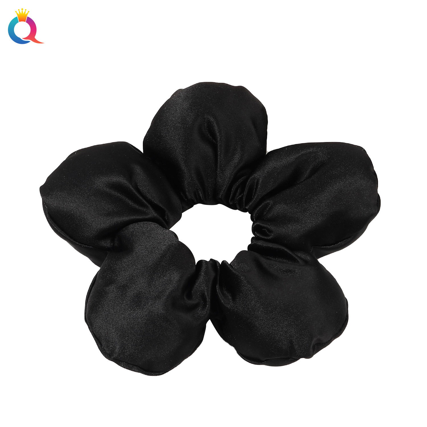 Qiyue Cross-border colored Cotton Large Intestine Hair Band, fashionable and high-end style hair band, hair tie, large intestine hair band wholesale Item Picture