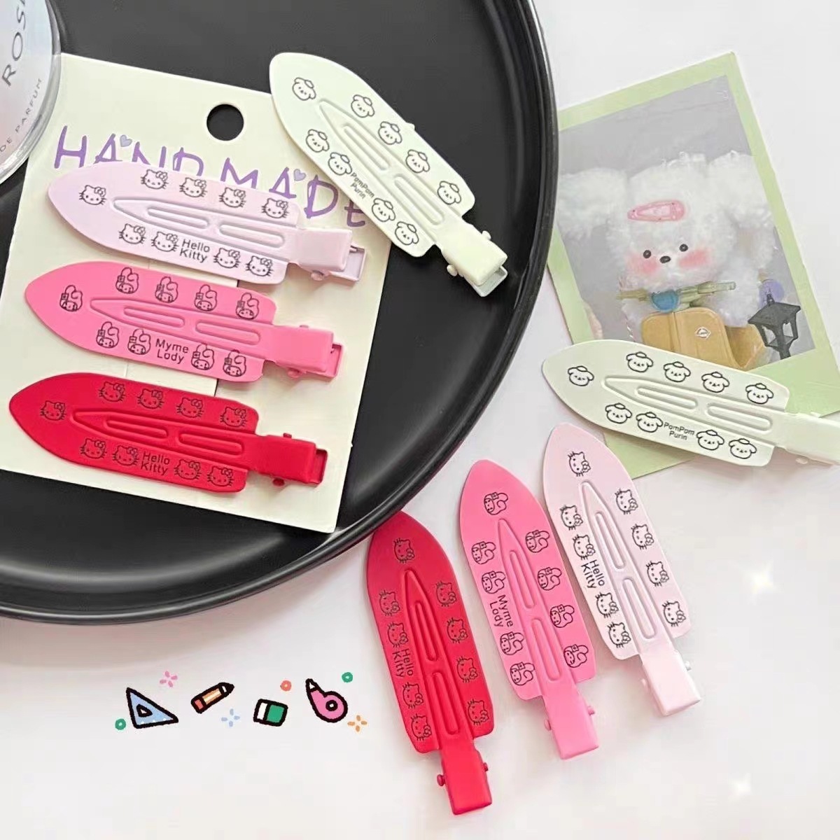Sweet and cute fruit seamless hair clips, female forehead hair clips, side bangs clips, makeup clips, broken hair clips, straight clips, headwear details Picture