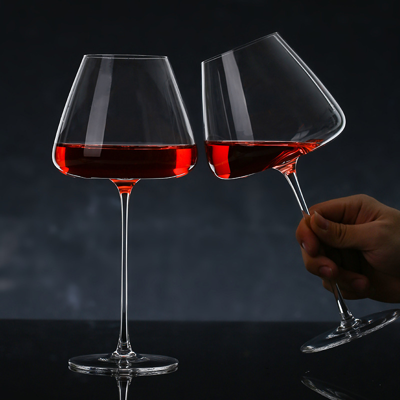 High-end large-capacity high-end red wine glass, Bordeaux highball glass set, Burgundy transparent glass red wine glass gift box set details Picture