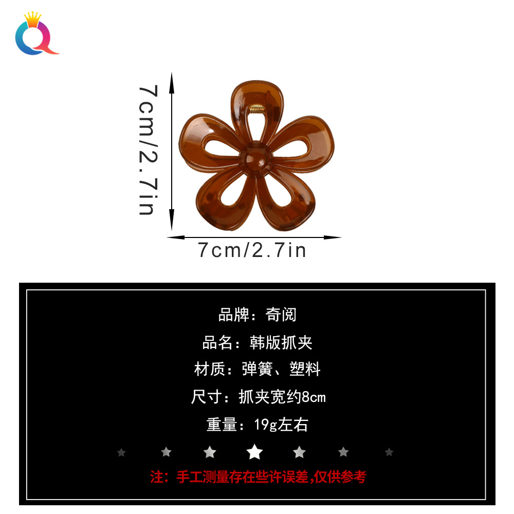 Qiyue Cross-border Amazon Hair clips, jelly, flower grabbers, matte curls, shark clips, hair grabbers, hair accessories wholesale Application Scenario