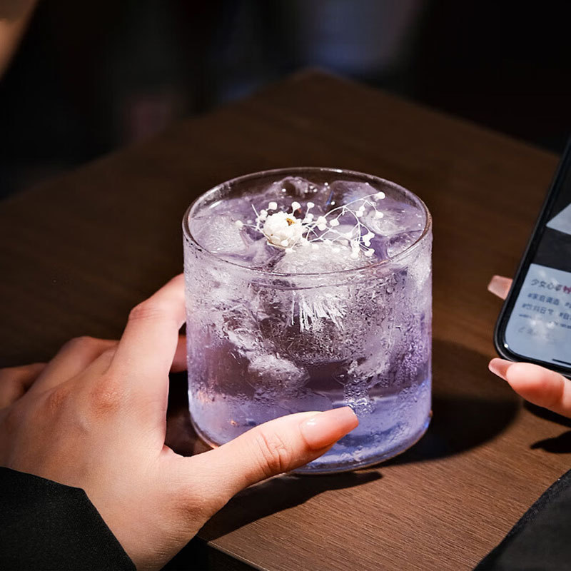 Wholesale of Japanese Kimura ultra-thin glass cups and water cups, household high-quality appearance level cocktail cups, hotel commercial Coring cups Specification drawing