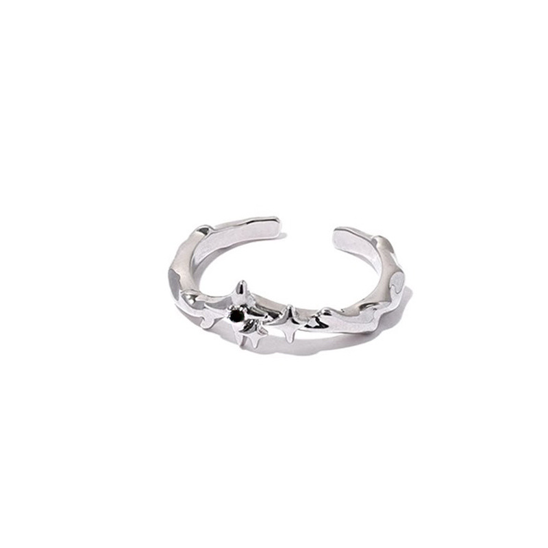 This is a simple and niche design for women with a European and American style, featuring a unique starlight opening ring. It exudes a sense of sophistication and fashion, and is versatile and elegant Item Picture