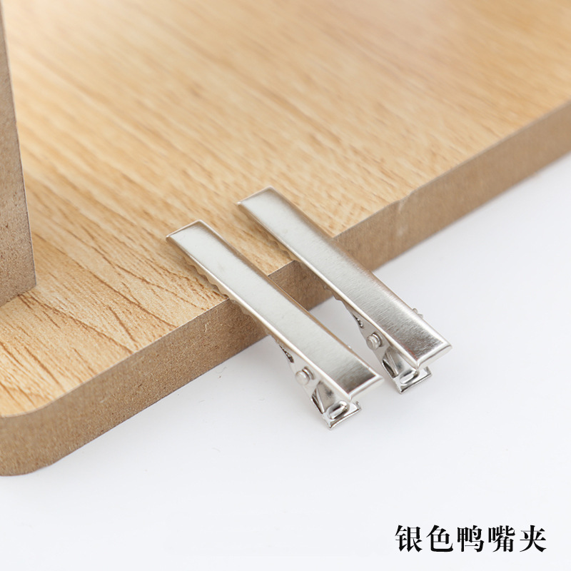 diy duckbill clips, gold and silver duckbill clips, side clips, handcrafted hair clips, materials and accessories wholesale details Picture