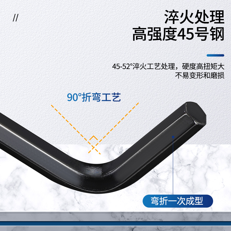 Customized hex socket wrenches 1.5 to 22mm metric and imperial hex socket wrenches, L-shaped hexagonal wrenches, 7-shaped wrenches details Picture