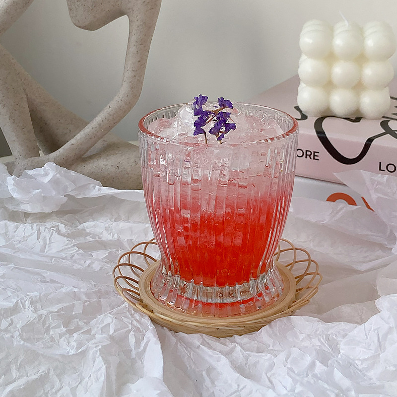 Boli Mei, a popular Korean Instagram-style glass wine glass, a small waist flame cup, an office home milk cup Application Scenario