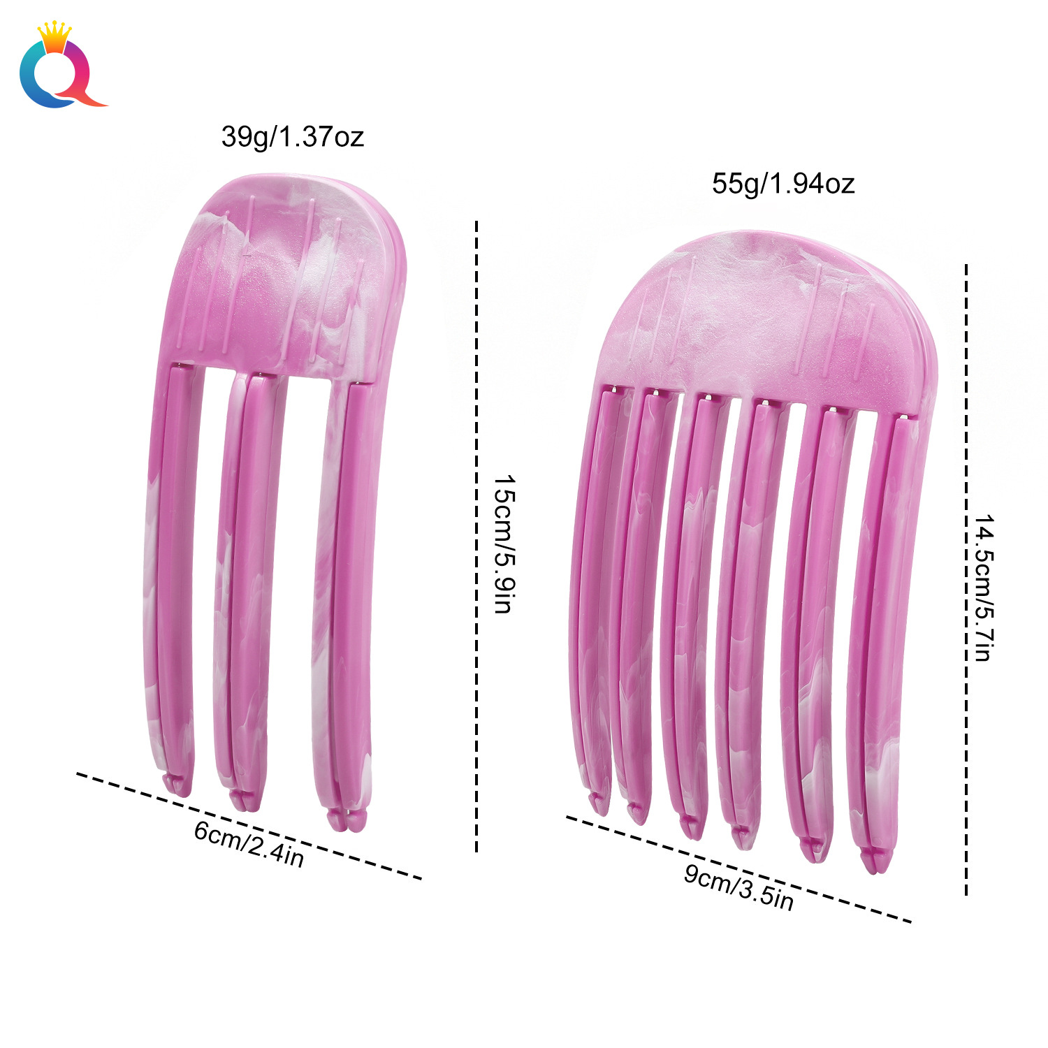 Qiyue Feng Plastic Comb is a must-have for high head and top hair, a hair volumizing tool for hair roots, a styling comb, and a sea volumizing clip Application Scenario