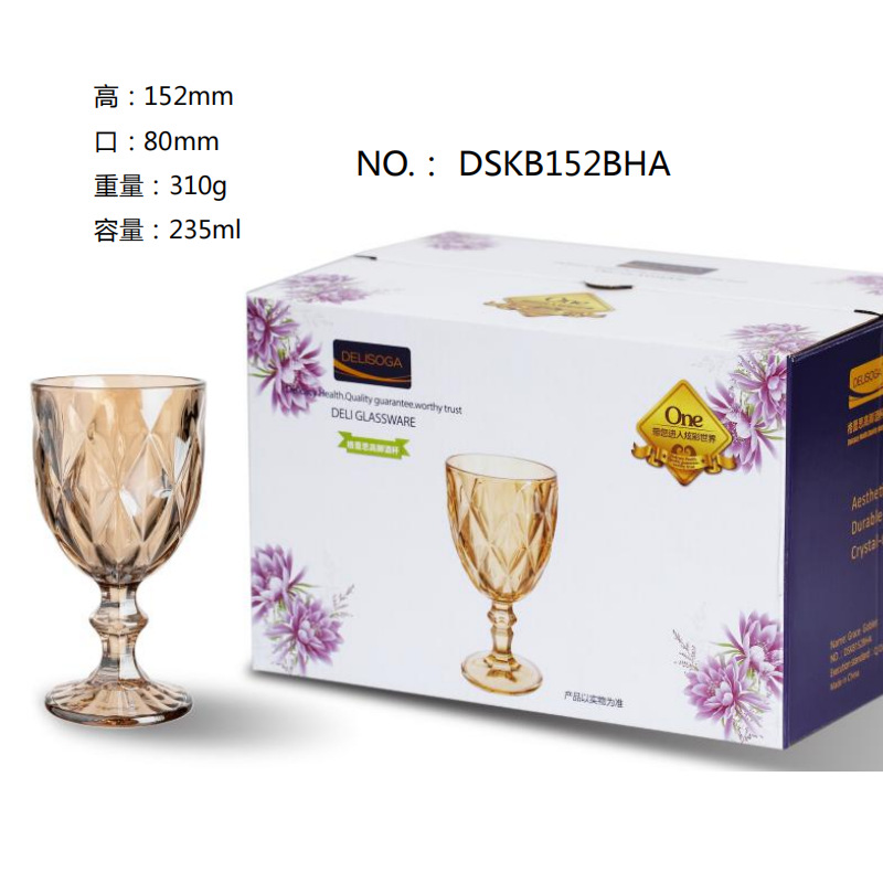 Wholesale DELISOGO European-style engraved red wine glasses, champagne glasses, cocktail glasses, foreign wine glasses and glass glasses with logo printing Item Picture