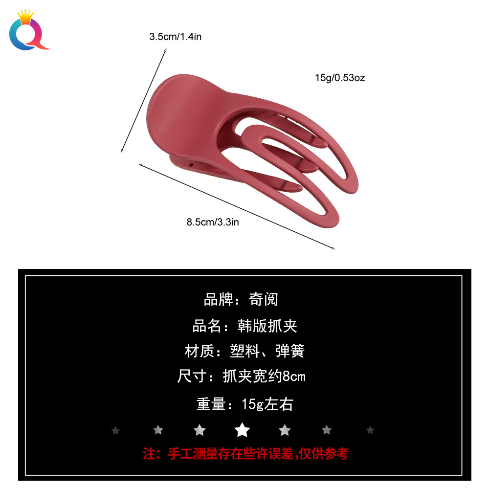 Qiyue Cross-border Simple Hair clips, concave curls, duckbill hair clips, claw clips, shark clips, hair clips, hair accessories and headwear wholesale Application Scenario