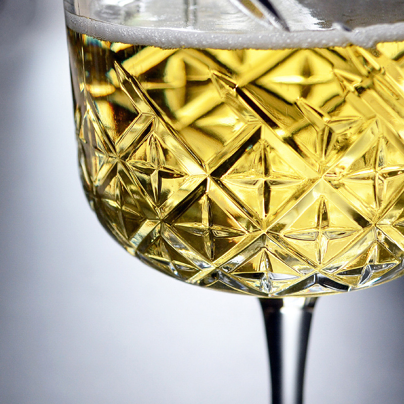 High-end cocktail glasses, classical engraved glasses, tall champagne glasses, wine glasses, high-end glass, export bestsellers wholesale details Picture