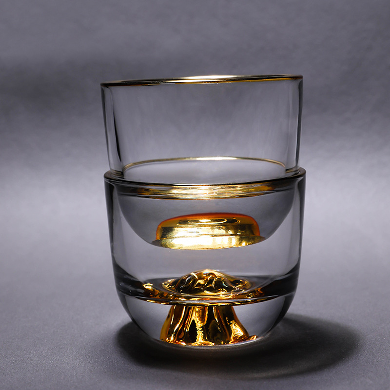 Zangjin cups, mountain viewing cups, master cups, Gongfu tea cups, high-end tea sets, tea ceremony single cups, glass tea cups, manufacturer wholesale details Picture
