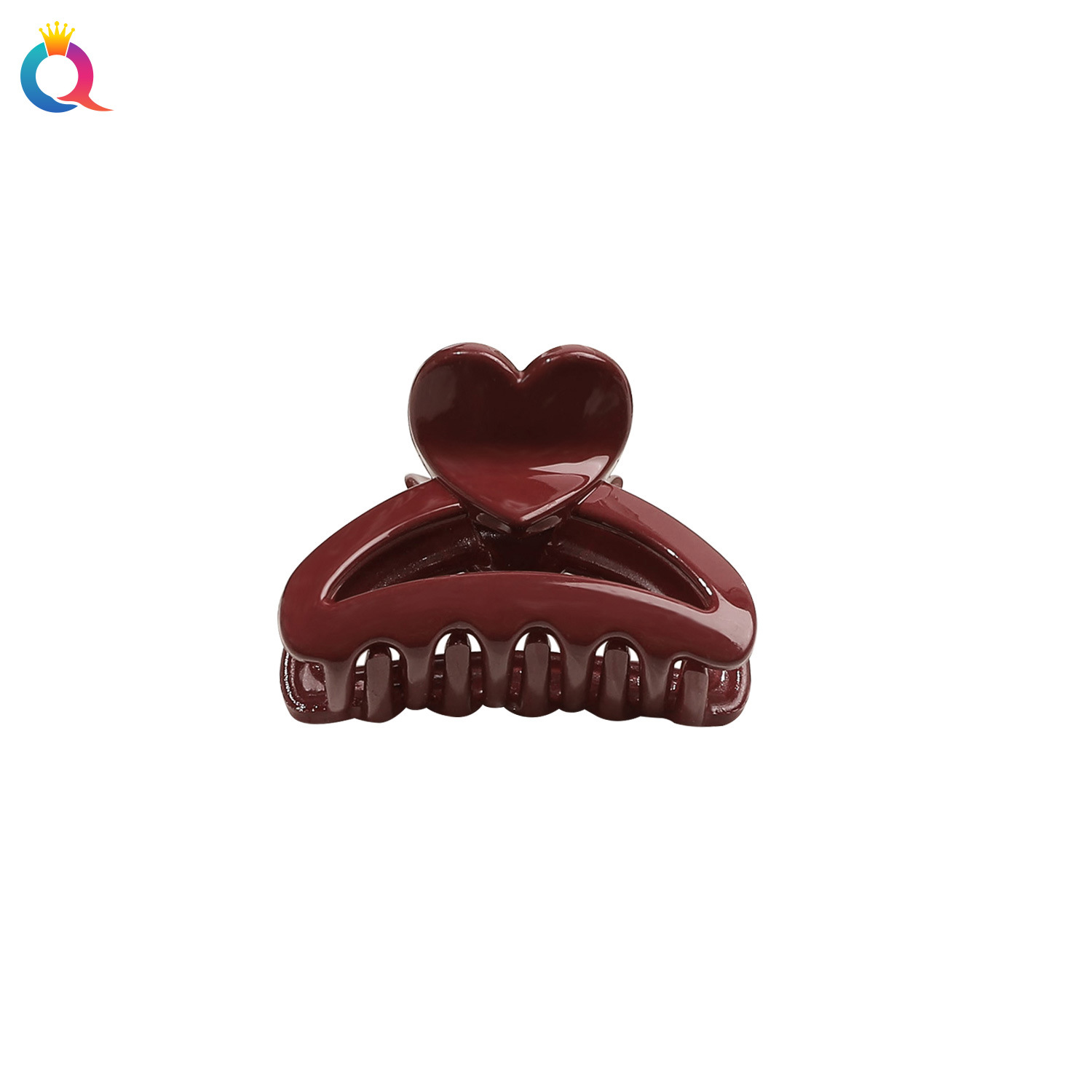 Qiyue Cross-border Mini Wine Red Hair Clips, small updo hair clips, high-end bangs hair clips and hair accessories wholesale Item Picture