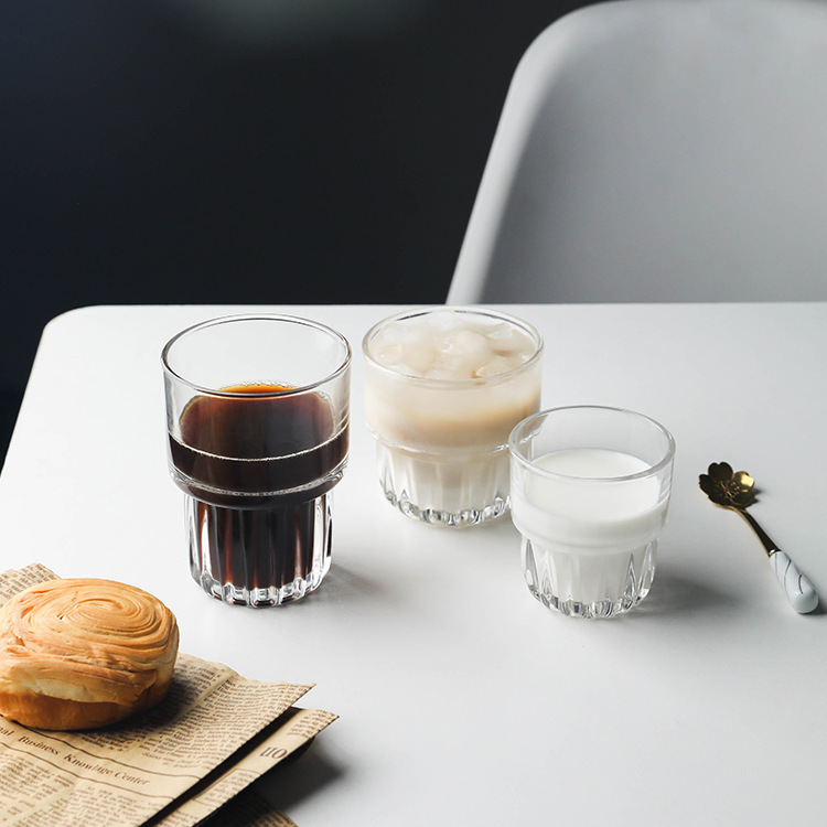 Home European-style coffee, Australian white glass, beer, whisky glass, glass glass, beverage, juice, stackable cup, ins details Picture