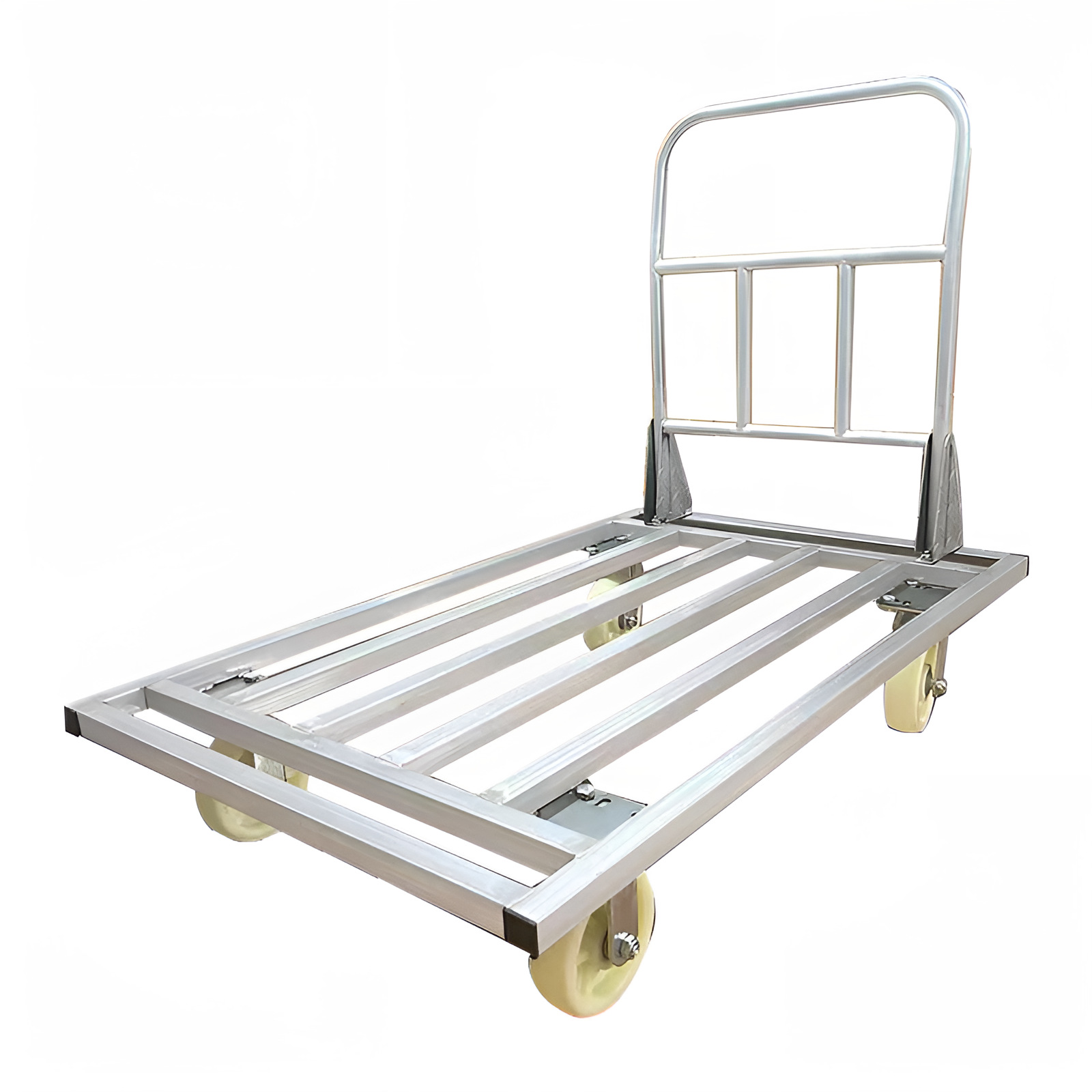 Square tube cart, thickened cargo trolley, handling cart, portable steel pipe cart, super heavy-duty trailer, household silent trolley Application Scenario