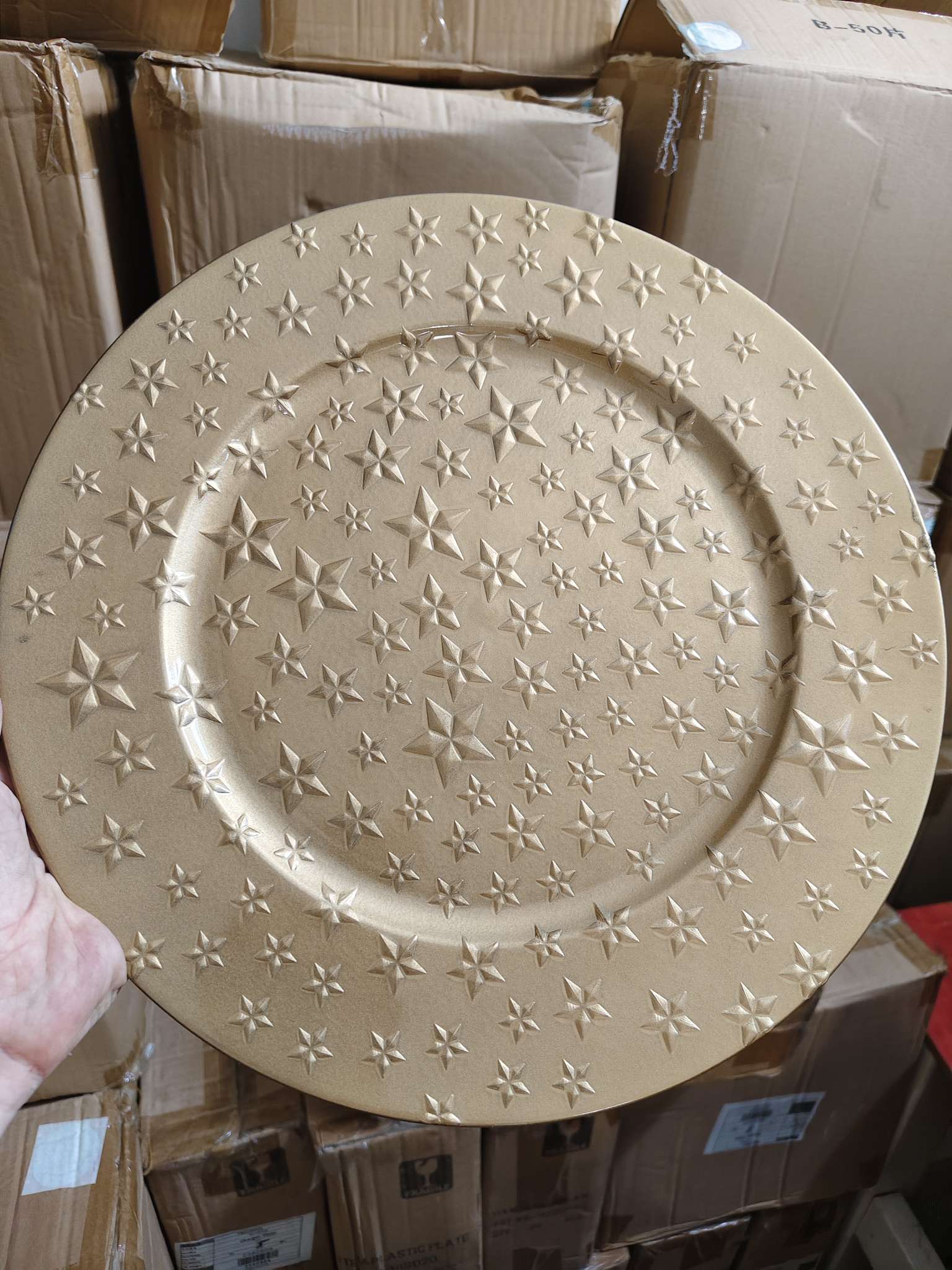 塑料盘子现货供应圣诞盘子详情图6