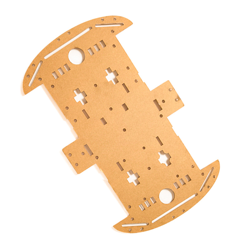 2WD acrylic car chassis, 4WD 4-wheel car base plate, DIY robot circular chassis details Picture