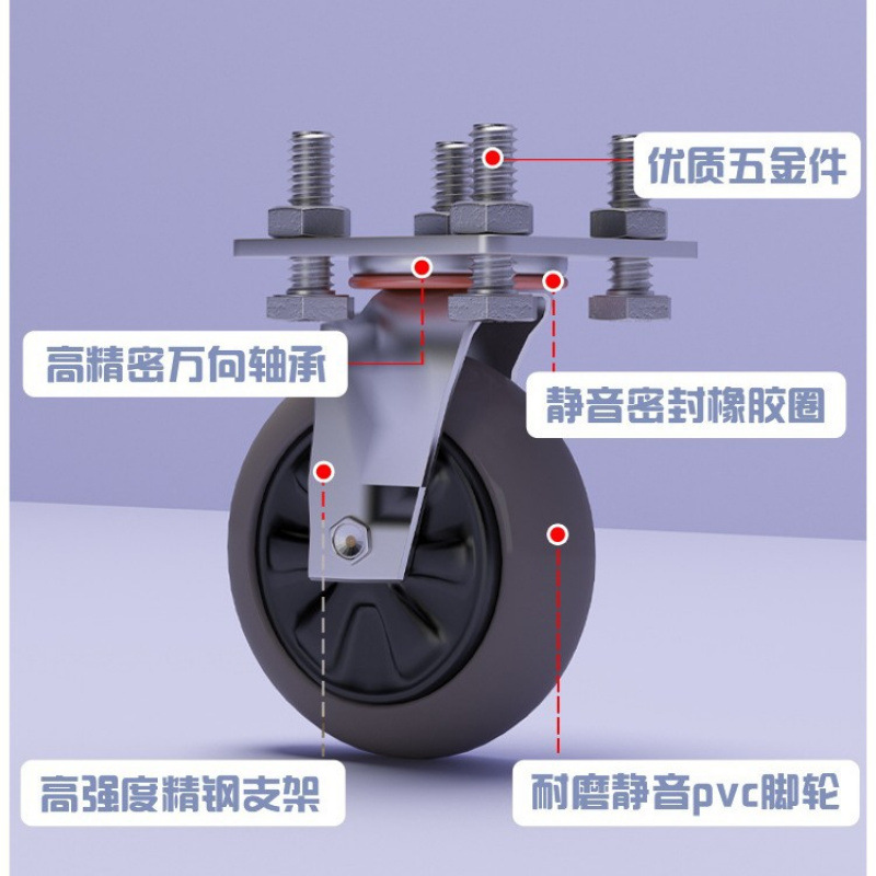 Folding trolley, small trolley for transporting goods, warehouse trailer, portable household tools, small trolley for transporting goods, flatbed truck Application Scenario