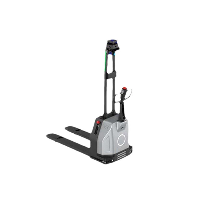 Unmanned agv forklift stacking and palletizing factory operation, intelligent handling, 3-ton load capacity, 3-meter lifting agv forklift slam Item Picture