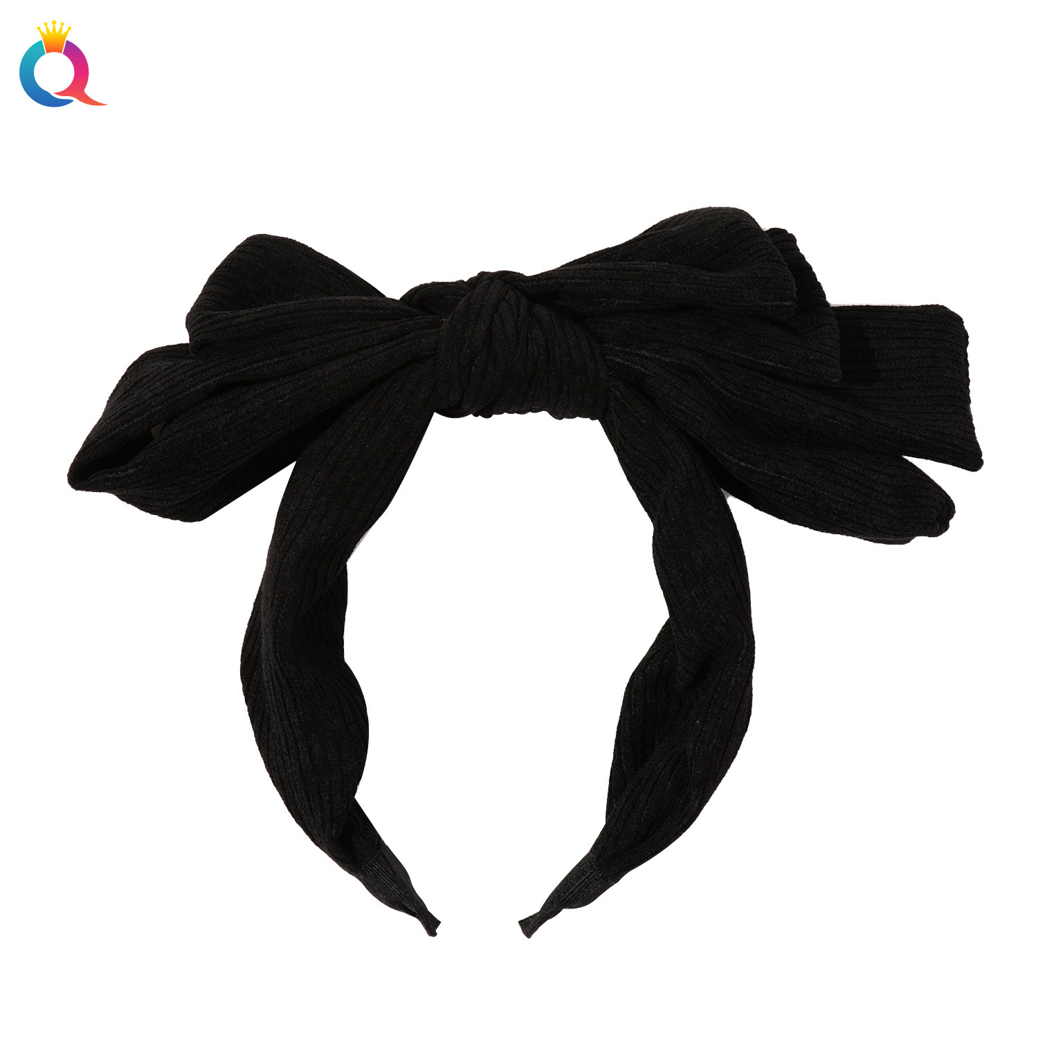 Qiyue Cross-border Multi-layer Bow wide-edge hair band, Women's high head top facial cleansing headband, Elegant hair hole hair accessories wholesale Item Picture