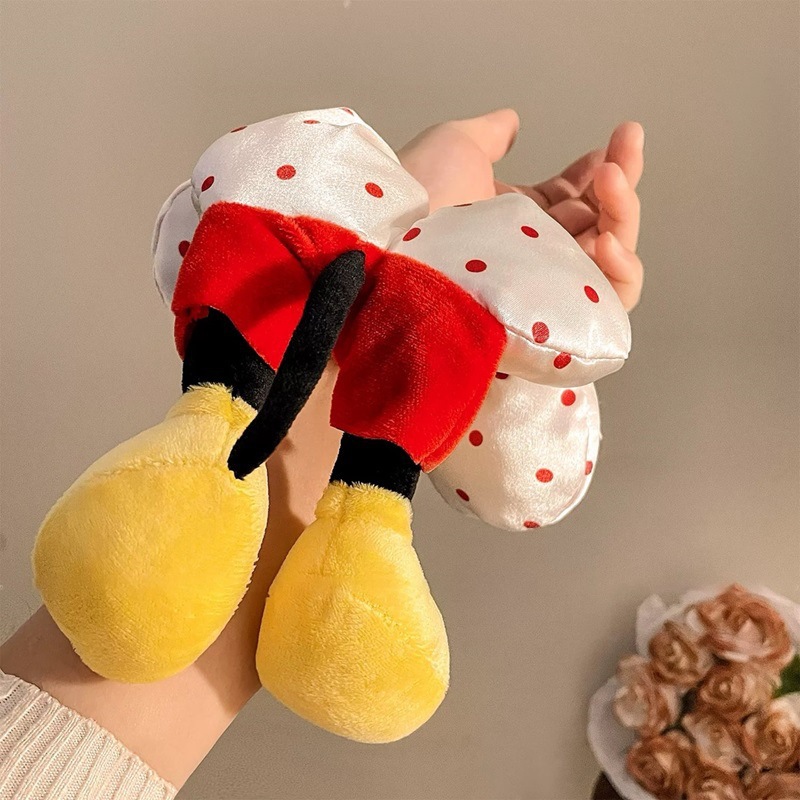 New Mickey flower polka dot bottom hair band, large intestine circle, cute bun hairstyle, princess in distress, hair tie, hair accessory for women details Picture