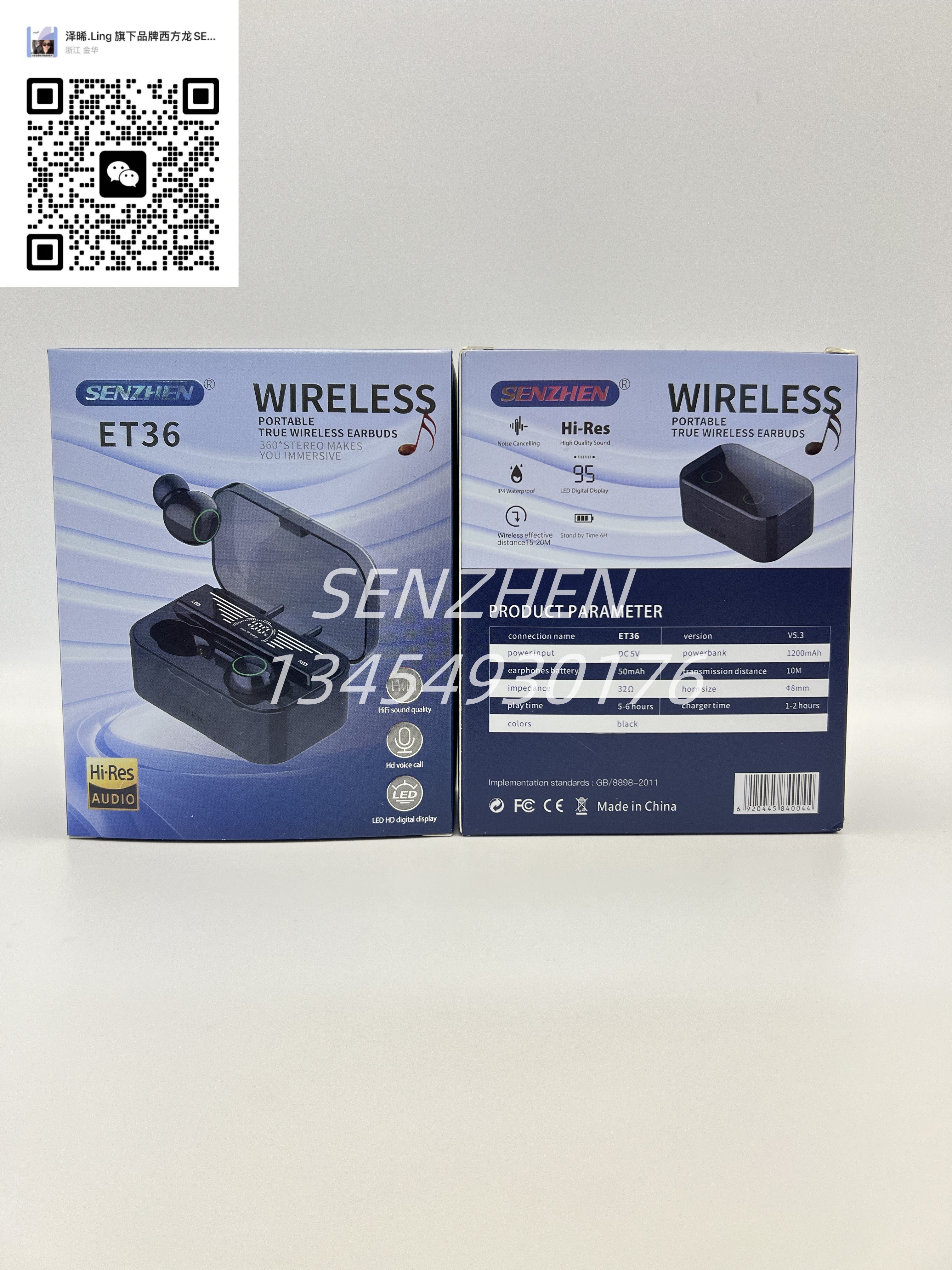 SENZHEN Bluetooth Headphones AI ET36 Specification image