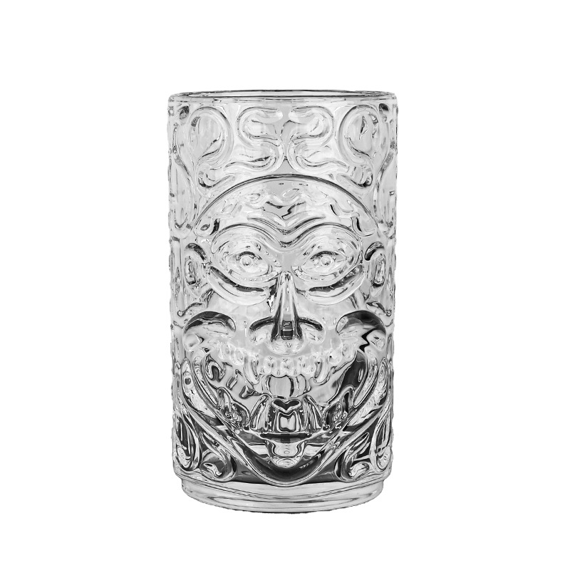 Tiki glass, Ghost Face cup, Hawaiian party Halloween Zombie totem face cocktail cup, new cocktail glass Item Picture