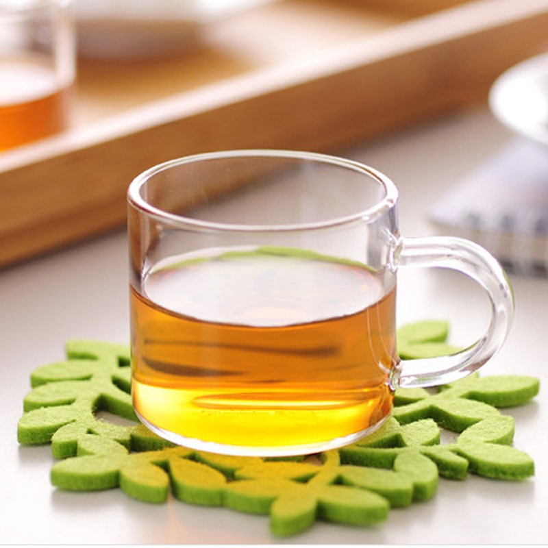 2 liang Baijiu cup, 100ml high-temperature resistant high borosilicate glass, small tea-tasting cup, straight handle, heat-resistant, carry tea with the cup Application Scenario